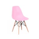 Ver imagem 7 de Cadeira Eiffel Charles Eames Base Madeira Wood: Rosa Bebê
