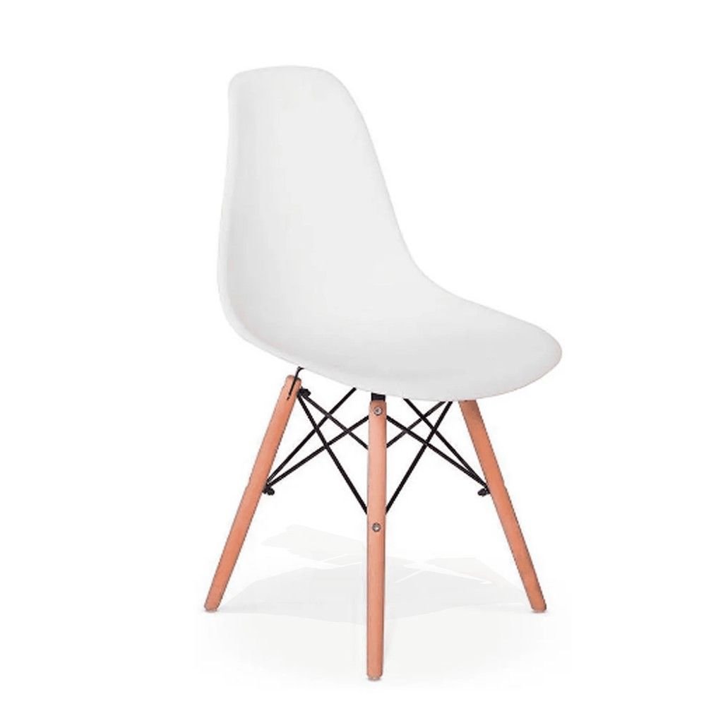 Ver imagem 3 de Cadeira Eiffel Charles Eames Base Madeira Wood: Rosa Bebê