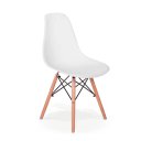 Ver imagem 3 de Cadeira Eiffel Charles Eames Base Madeira Wood: Rosa Bebê