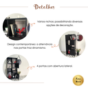 Ver imagem 7 de Armário para Escritório e Home Office com 8 Nichos 4 Portas Ótimo Espaço de Armazenamento Preto Arta