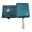 Ver imagem 1 de Fogão Fogareiro 2 Bocas Chapa Ferro Pequena Portatil Pesca