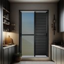 Ver imagem 2 de Porta Correr Venez. 3F.Móv.210 x 120 Elite c/Fecho Autom V.Ref.Mix Preto Brimak