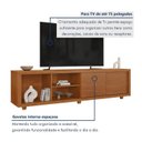 Ver imagem 6 de Rack para TV Dux 180 cm Naturalle Mavaular