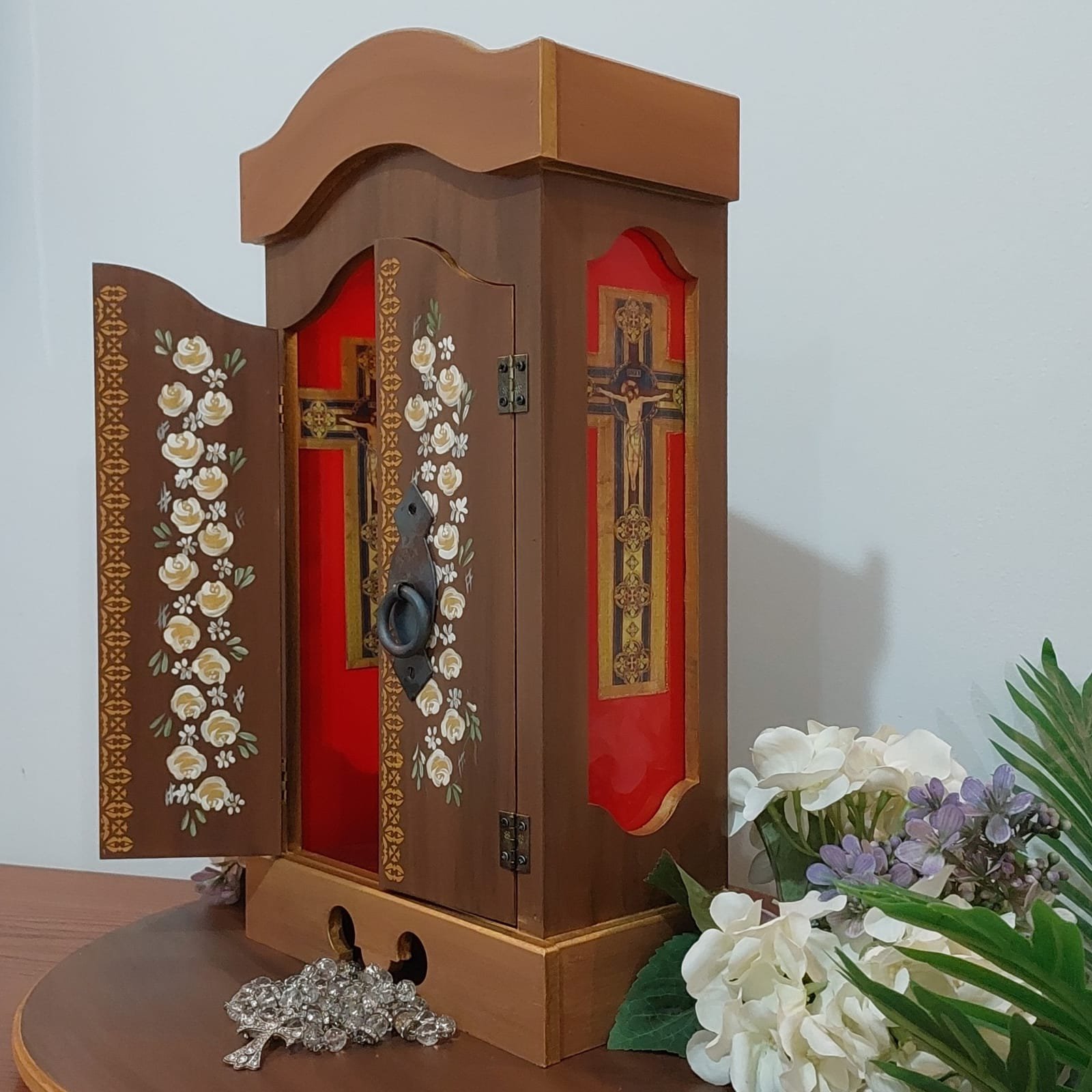 Trio Peças De Xadrez Rei, Torre E Peão Decoração Em Cerâmica Vinho