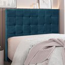 Ver imagem 5 de Cabeceira Decorativa King Size 1,95M Tropea Veludo Azul Marinho - Gran Belo