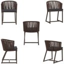 Ver imagem 5 de Mesa com 4 Cadeiras e Noronha Estofado 11 Trama Original Marrom