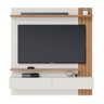 Painel Home Suspenso para TV 65 Pol. 150cm Buriti C05 Off White Matte/Freijó - Mpozenato - 7