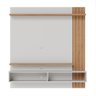 Painel Home Suspenso para TV 65 Pol. 150cm Buriti C05 Off White Matte/Freijó - Mpozenato - 6
