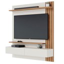 Ver imagem 3 de Painel Home Suspenso para TV 65 Pol. 150cm Buriti C05 Off White Matte/Freijó - Mpozenato