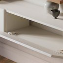Ver imagem 6 de Painel Home Suspenso para TV 65 Pol. 150cm Buriti C05 Off White Matte/Freijó - Mpozenato