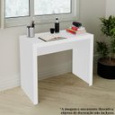 Ver imagem 6 de Escrivaninha Mesa Escritorio Me4139 Branco Tecno Mobili