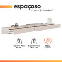 Ver imagem 5 de Rack Suspenso para Painel ou Tv até 75 Polegadas 3 Gavetas Aspen Off White Edn