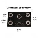Ver imagem 2 de Cooktop 5 Bocas Ultra Chama Bivolt Preto Arame | Chamalux