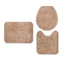 Ver imagem 1 de Kit 3 Peças Banheiro Tapete Classic Creme Pérola
