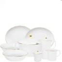 Ver imagem 1 de Baixela para Servir Sofia Ouro 8pç Porcelana Oxford