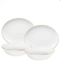 Baixela para Servir Sofia Ouro 8pç Porcelana Oxford - 3