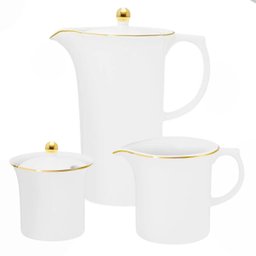 Baixela para Servir Sofia Ouro 8pç Porcelana Oxford - 2