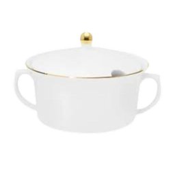 Baixela para Servir Sofia Ouro 8pç Porcelana Oxford - 4