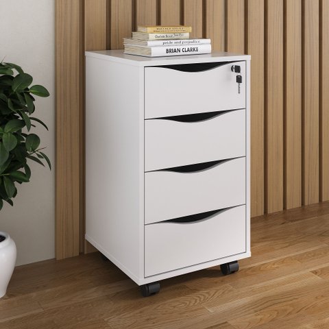 Gaveteiro 4 Gavetas com Chave Bit Home Office