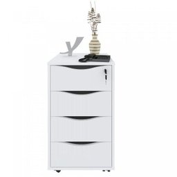 Gaveteiro 4 Gavetas com Chave Bit Home Office - 10