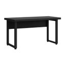 Ver imagem 2 de Mesa Dupla de Escritório Pé Quadro - 1,50x1,35m - S/ Gavetas - Preto / Preto - 26803