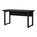 Ver imagem 6 de Mesa Dupla de Escritório Pé Quadro - 1,50x1,35m - S/ Gavetas - Preto / Preto - 26803