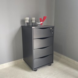 Gaveteiro 4 Gavetas com Chave Bit Home Office - 15