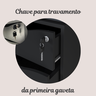 Gaveteiro 4 Gavetas com Chave Bit Home Office - 17