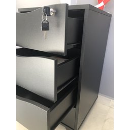 Gaveteiro 4 Gavetas com Chave Bit Home Office - 14