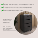 Ver mais imagens de Gaveteiro 4 Gavetas com Chave Bit Home Office Preto Artany