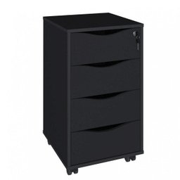 Gaveteiro 4 Gavetas com Chave Bit Home Office - 9