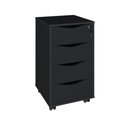 Ver imagem 3 de Gaveteiro 4 Gavetas com Chave Bit Home Office Preto Artany