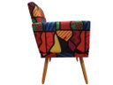Ver imagem 3 de Poltrona Decorativa Bia Suede Romero Brito Pés Madeira Ms Decor