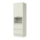 Ver imagem 3 de Torre Quente para 1 Forno com 2 Portas e 2 Gavetas MDF Fineze Bege/Areia