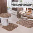 Ver imagem 2 de Kit 3 Peças Banheiro Tapete Classic Bege Trigo