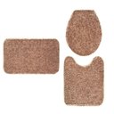 Ver imagem 1 de Kit 3 Peças Banheiro Tapete Classic Bege Trigo