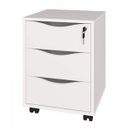 Ver imagem 4 de Gaveteiro 3 Gavetas com Chave Face Home Office Branco Artany