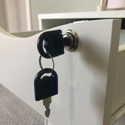 Gaveteiro 3 Gavetas com Chave Face Home Office - 14