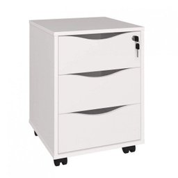 Gaveteiro 3 Gavetas com Chave Face Home Office - 10