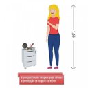 Ver imagem 6 de Gaveteiro 3 Gavetas com Chave Face Home Office