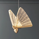 Ver imagem 2 de Lustre Pendente Borboleta Cristal Dourado Led 3w 3000k Bivolt