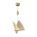Ver imagem 1 de Lustre Pendente Borboleta Cristal Dourado Led 3w 3000k Bivolt