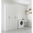 Ver imagem 1 de Armário Multiuso 4 Portas 8 Prateleiras Milão Espresso Móveis