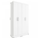 Ver imagem 4 de Armário Multiuso 4 Portas 8 Prateleiras Milão Espresso Móveis