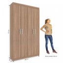 Ver imagem 4 de Armário Multiuso 4 Portas 8 Prateleiras Milão Espresso Móveis