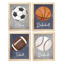 Ver imagem 1 de Kit Quadro Infantil Esporte Bolas Decorativo Quarto Criança Bebê Enxoval