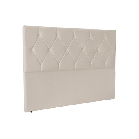 Cabeceira Cama Box Casal 160 cm Julia - Bege Suede