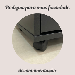 Gaveteiro 3 Gavetas com Chave Face Home Office - 14