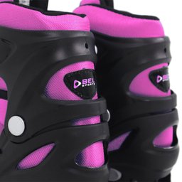 Kit Patins Inline Radical com Luva, Capacete, Joelheira e Cotoveleira Rosa P (29-32) Bel - 9