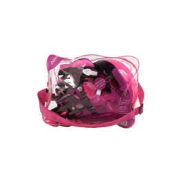 Kit Patins Inline Radical com Luva, Capacete, Joelheira e Cotoveleira Rosa P (29-32) Bel - 12
